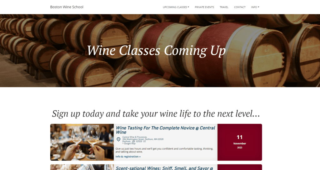 Boston Wine School, 2023